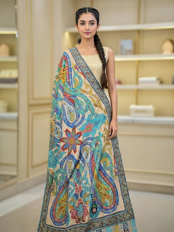 Pashmina Four Seasons Kalmkar Shawls