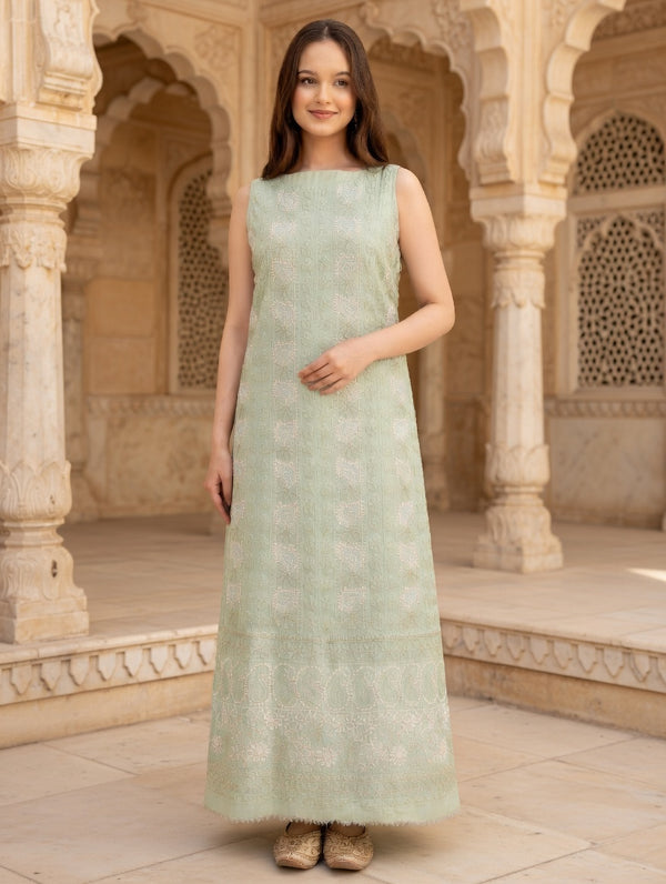 Indian chikankari Lucknowi Kurta Unstitched